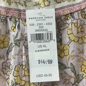 New American Eagle Boho Peasant Top